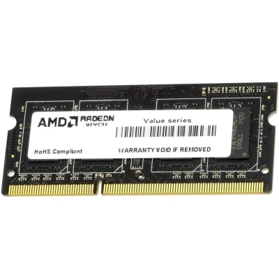 Оперативная память AMD Radeon R3 DDR3 8GB 1333MHz, CL9, SO-DIMM [R338G1339S2S-UO]