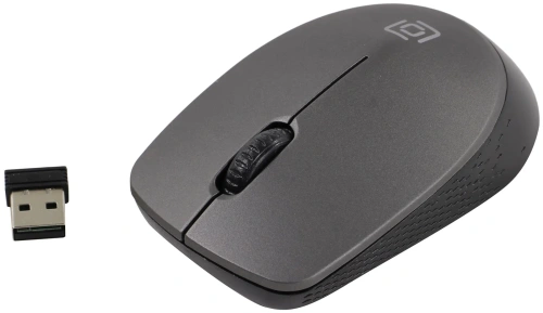 Мышь беспроводная Oklick 486MW серый/черный, 1000 dpi, радиоканал, USB, кнопки - 3 [SR-1806 GREY]