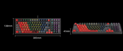 Клавиатура A4Tech Bloody S98 (SPORTS RED) проводная USB красный/черный [SPORTS RED]