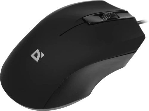 Мышь проводная Defender MM-310 черный, 1000 dpi, USB, кнопки - 3 [52310]