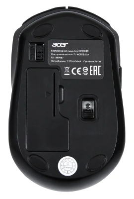 Беспроводная мышь Acer OMR040 оптическая (1600dpi) USB (6but) black [ZL.MCEEE.00A]