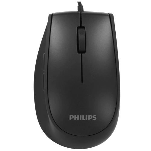 Мышь проводная Philips SPK7327 черный, 1600 dpi, USB [SPK7327B/60]