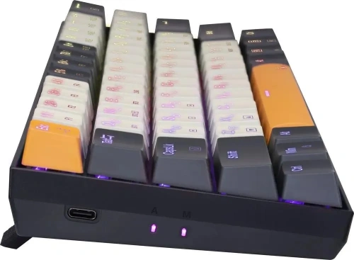 Клавиатура Redragon Caraxes Pro (71554) беспроводная, USB, Bluetooth/Радиоканал, черный [71554]