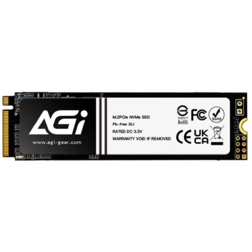 Накопитель SSD AGI AI828 2Tb PCIe 4.0 x4, M.2 2280, NVMe, R/W 7400/6700 [AGI2T0G44AI828]