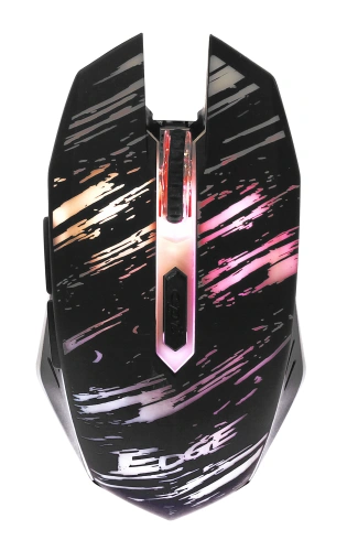 Мышь беспроводная Qumo Edge M17 черный, 2400 dpi, радиоканал, USB, кнопки - 6 [ms801]