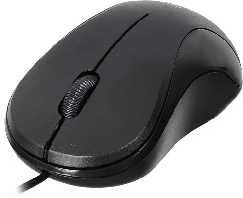 Мышь проводная Oklick 115S черный, 1200 dpi, USB, кнопки - 3 [115S черный]