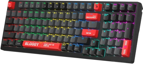 Клавиатура A4Tech Bloody WS98 механическая беспроводная USB черный/серый (WS98) [WS98]