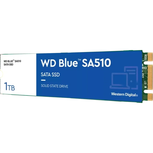 Накопитель SSD WD Blue SA510 1Tb, SATA III, M.2 2280, R/W 560/520 [WDS100T3B0B]