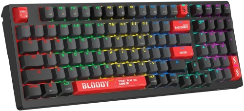 Клавиатура A4Tech Bloody WS98 механическая беспроводная USB черный/серый (WS98) [WS98]