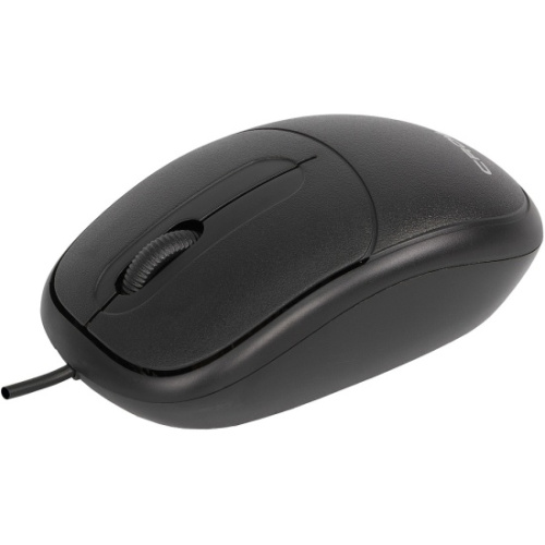 Мышь проводная Crown CMM-128 черный, 1000 dpi, USB, кнопки - 2 [CM000003405]
