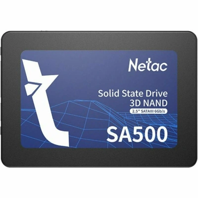 Накопитель SSD Netac SA500, 128Gb, SATA III, 2.5&quot;, R/W 500/400 [NT01SA500-128-S3X]