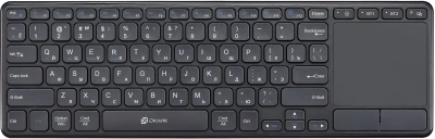 Клавиатура Оклик K614W черный USB беспроводная slim Multimedia Touch (1979327) [1979327]