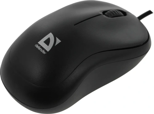 Мышь проводная Defender Patch MS-759 черный, 1000 dpi, USB, кнопки - 3 [52759]