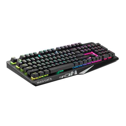 Игровая клавиатура черная Mad Catz S.T.R.I.K.E. 4 (Cherry Red Switch, RGB подсветка, аллюминиевая рама, USB) [KS13MMUSBL000-0]