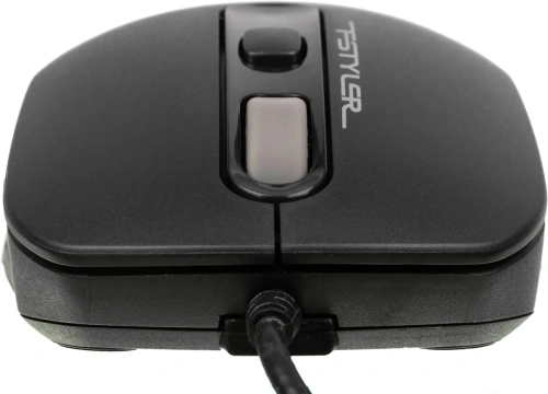 Мышь проводная A4Tech Fstyler FM10 черный/серый, 1600 dpi, USB, кнопки - 4 [FM10 GREY]