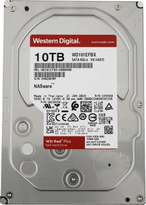 Жесткий диск SATA 10TB 6GB/S 256MB RED WD101EFBX WDC [WD101EFBX]