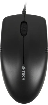 Мышь проводная A4Tech OP-530NU черный, 1200 dpi, USB, кнопки - 3 [87365]