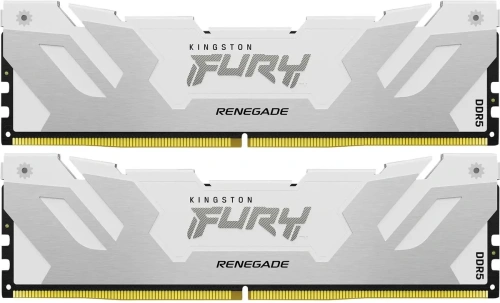 Оперативная память Kingston 32GB 6400MHz DDR5 CL32 DIMM (Kit of 2) FURY Renegade White XMP [KF564C32RWK2-32]
