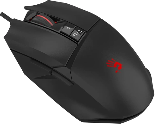 Мышь проводная A4Tech Bloody W65 Max Mini черный, 12000 dpi, USB, кнопки - 9 [W65 MAX MINI STONE BLACK]