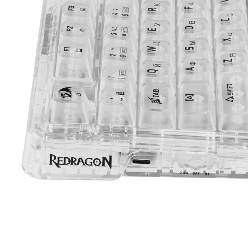 Клавиатура Defender Elf Pro RU беспроводная USB, Bluetooth/Радиоканал, белый [71688]