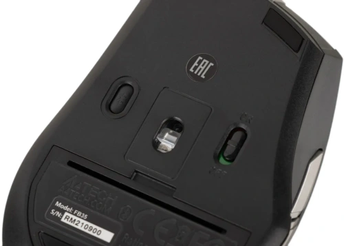 Мышь беспроводная A4Tech Fstyler FB35S серый/черный, 2000 dpi [FB35S USB SMOKY GREY]