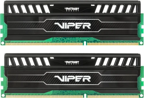 Оперативная память Patriot 8Gb DDR3 1600MHz (4GbX2) VIPER3 DIMM CL9 [PV38G160C9K] Black [PV38G160C9K]