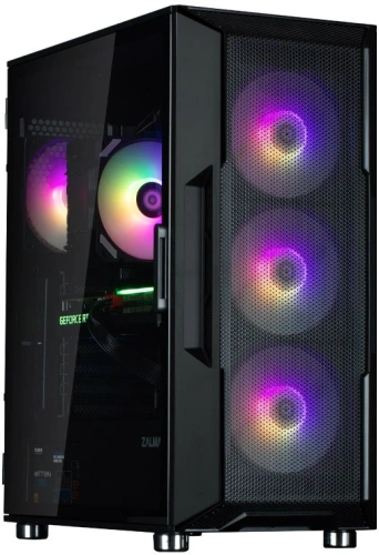 Компьютерный корпус ZALMAN I3 NEO ARGB BLACK, ATX, BLACK, FRONT MESH [i3 NEO ARGB Black]