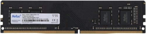 Оперативная память Netac 8GB DDR4 2666MHz CL19 1.2V / NTBSD4P26SP-08 PC4-21300 CL19 DIMM 288-pin 1.2В single rank Re [NTBSD4P26SP-08]