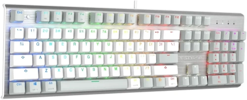 Клавиатура A4Tech Fstyler FS100 Neon проводная, USB, серый/белый [FS100 серый/белый]