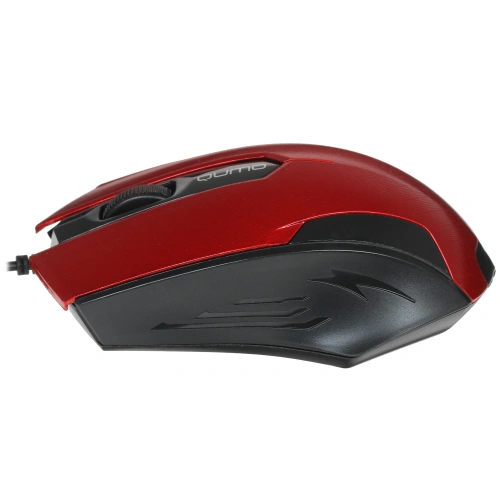 Мышь проводная Qumo Office M14 красный, 1000 dpi, USB, кнопки - 3 [M14 Red]