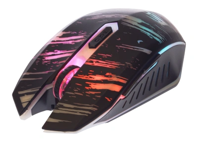 Мышь беспроводная Qumo Edge M17 черный, 2400 dpi, радиоканал, USB, кнопки - 6 [ms801]