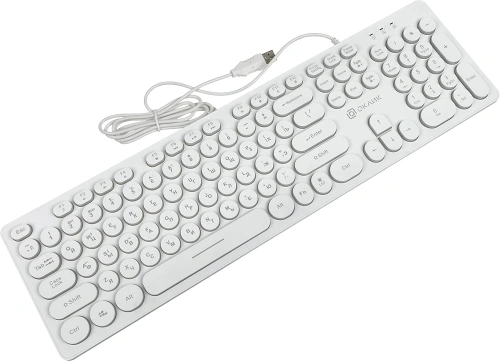 Клавиатура Oklick 420MRL [1091227] проводная, USB, белый [1091227]
