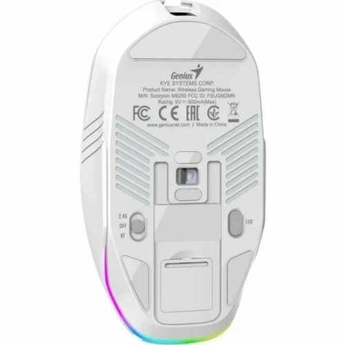 Мышь беспроводная Genius Scorpion M58250 белый, 3200 dpi, кнопки - 6 [31060001400]