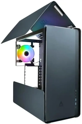 Компьютерный корпус Azza Cast черный без БП ATX 3x120mm 2x140mm 2xUSB3.0 audio bott PSU [CSAZ-808BM CAST]
