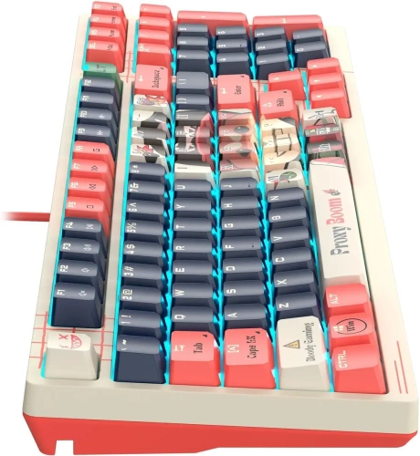 Клавиатура A4Tech Bloody AT98 Proxy Boom проводная USB бежевый/красный [AT98 бежевый/красный]