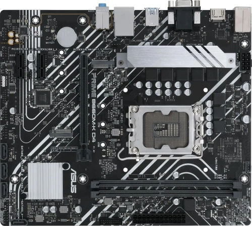 Материнская плата ASUS PRIME B660M-K D4, Socket LGA 1700, Intel B660, 2xDDR4 [PRIME B660M-K D4]