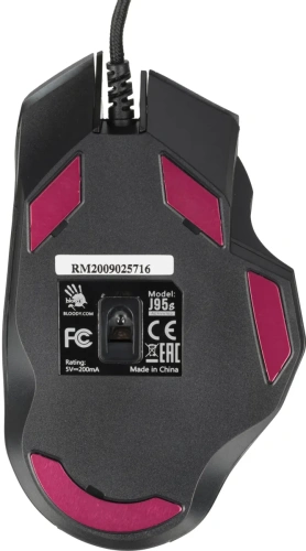 Мышь проводная A4Tech Bloody J95s серый, 8000 dpi, USB, кнопки - 9 [J95S GREY]