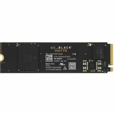 Накопитель WD SSD Black SN770 NVMe, 1.0TB, M.2, NVMe, PCIe 4.0 x4, 3D TLC [WDS100T3X0E]