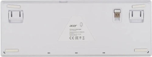 Клавиатура Acer OKR302 (ZL.KBDEE.016) беспроводная, USB, Bluetooth/Радиоканал, белый [ZL.KBDEE.016]