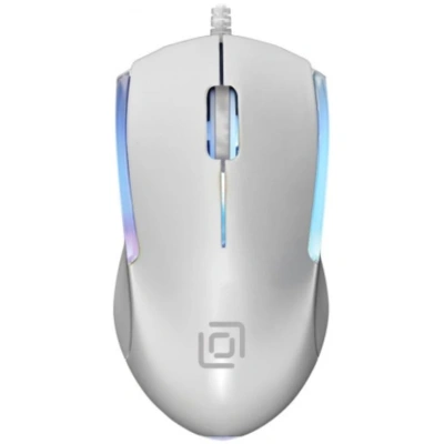 Мышь проводная Oklick 245M белый, 1000 dpi, USB, кнопки - 3 [245M белый]