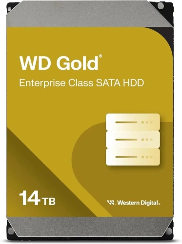 Жесткий диск Western Digital 3.5&quot;; 14TB WD142KRYZ Gold SATA3, Cache 256MB, 7200 rpm [WD142KRYZ]