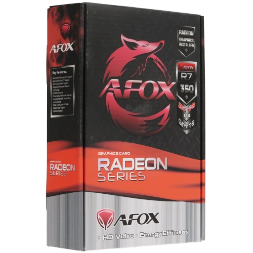 Видеокарта AFOX R7 350 Single Fan 2Gb GDDR5 128bit VGA DVI HDMI [AFR7350-2048D5H4-V3]