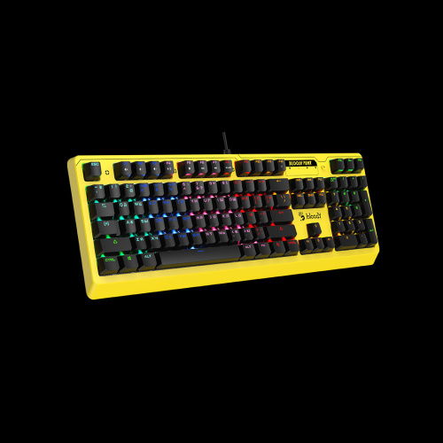 Клавиатура A4Tech Bloody B810RC Punk проводная USB желтый/черный [B810RC ( PUNK YELLOW )]