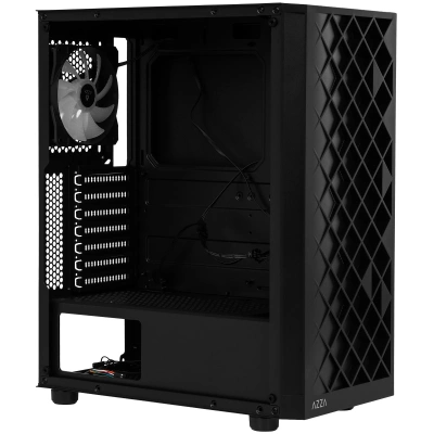 Компьютерный корпус Azza Spectra черный без БП ATX 7x120mm 2x140mm 2xUSB2.0 1xUSB3.0 [CSAZ-280B SPECTRA]