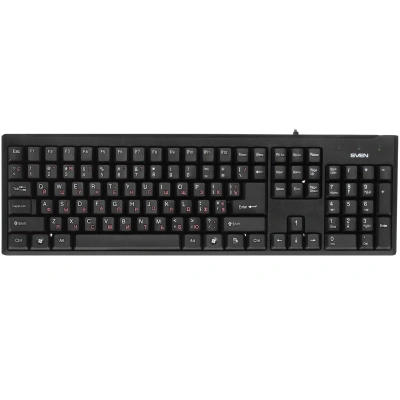 Клавиатура Keyboard SVEN Standard 303 Power USB+PS/2 черная SV-03100303PU [SV-03100303PU]