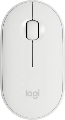 Мышь беспроводная Logitech Pebble M350 белый, 1000 dpi, кнопки - 3 [910-005541]