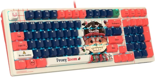Клавиатура A4Tech Bloody AT98 Proxy Boom проводная USB бежевый/красный [AT98 бежевый/красный]