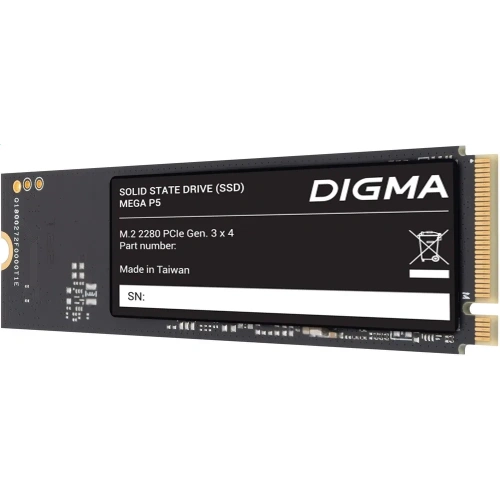 Накопитель SSD Digma Mega P5 256Gb, PCIe 3.0 x4 [DGSM3256GP53T]
