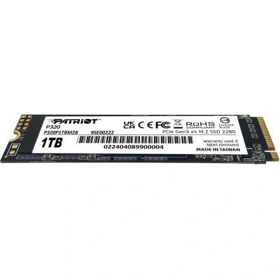 Накопитель SSD Patriot P320 1Tb, PCIe 3.0 x4, M.2 2280, NVMe [P320P1TBM28]
