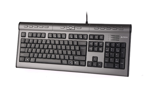 Клавиатура A4Tech KLS-7MUU проводная USB серебристый/черный [KLS-7MUU USB]